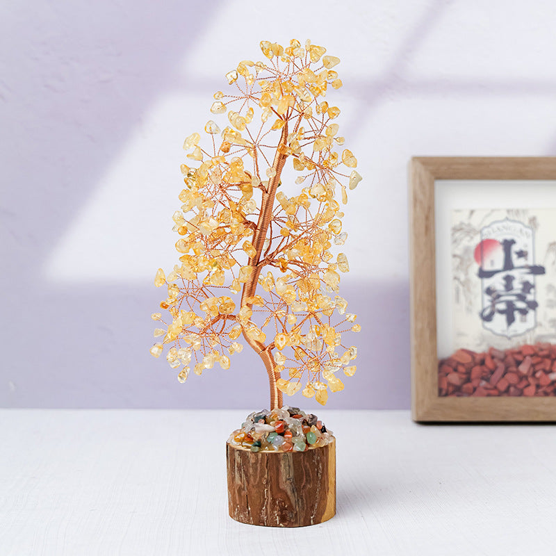 Natural Crystal Tree Decoration for Home and Gifts
