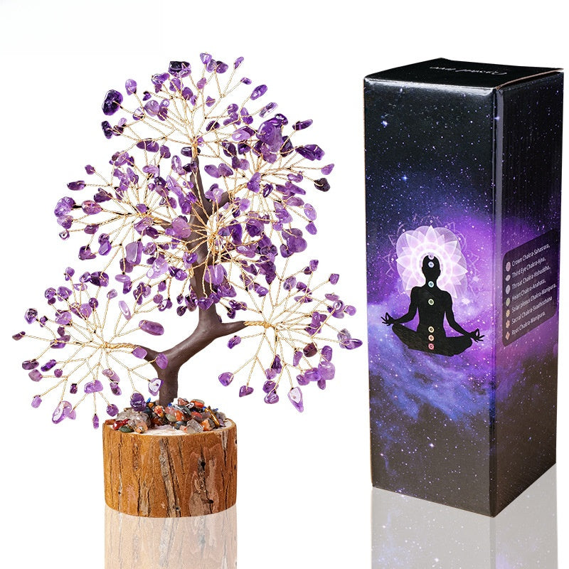 Natural Crystal Tree Decoration for Home and Gifts