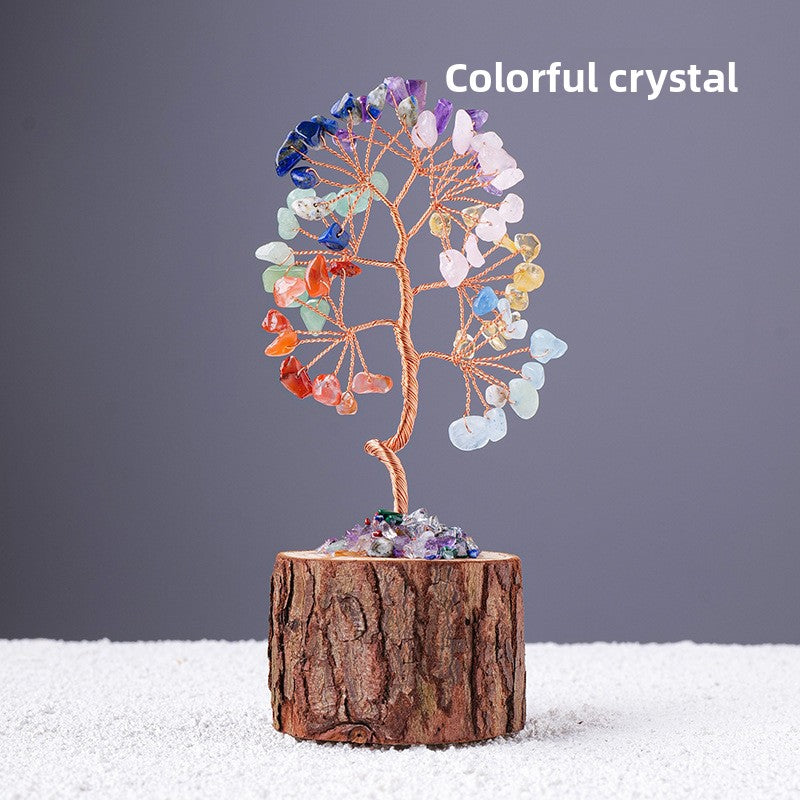Natural Crystal Tree Decoration for Home and Gifts