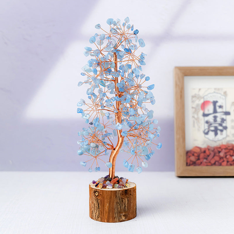 Natural Crystal Tree Decoration for Home and Gifts