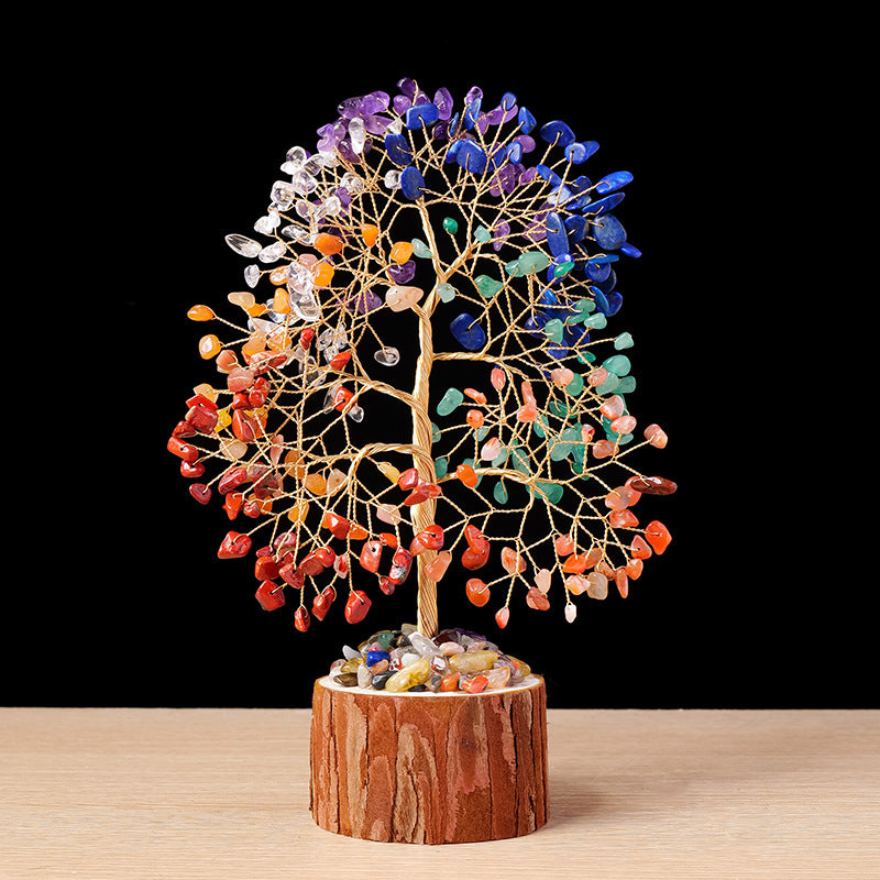 Natural Crystal Tree Decoration for Home and Gifts
