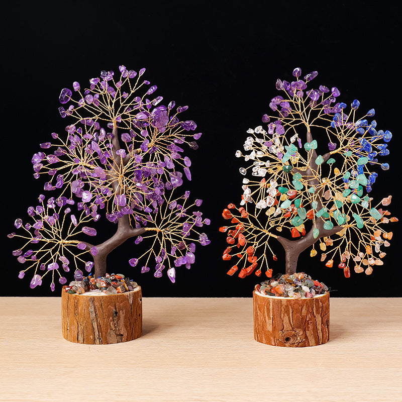 Natural Crystal Tree Decoration for Home and Gifts