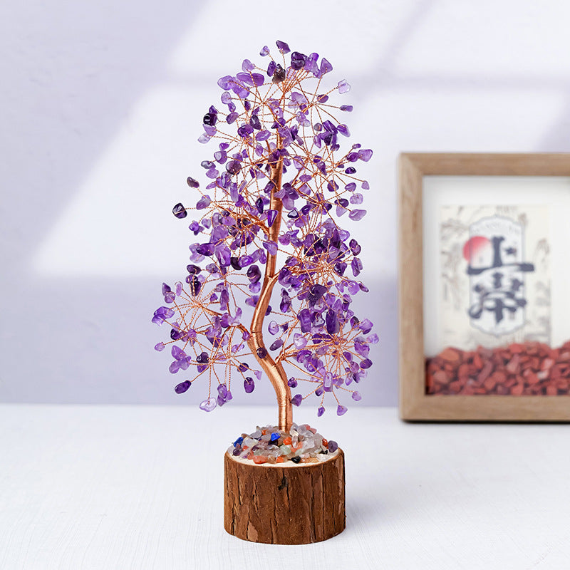 Natural Crystal Tree Decoration for Home and Gifts