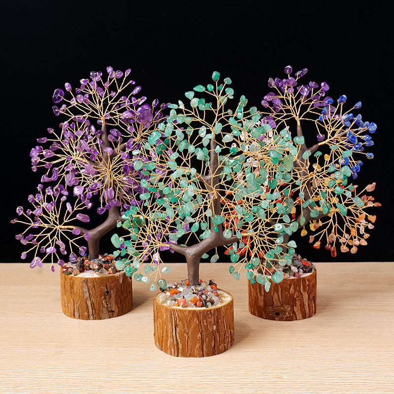 Natural Crystal Tree Decoration for Home and Gifts
